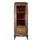 Antique Marquetry and Bronze Display Cabinet, 19th Century