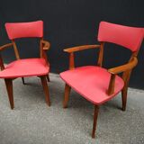 Paire de fauteuils scandinaves