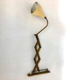 Mid century brass scissor wall lamp from 50s