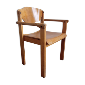 fauteuil vintage en bois