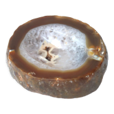 Vide poche en agate sculptée, années 70