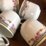 Série de 9 tasses anciennes