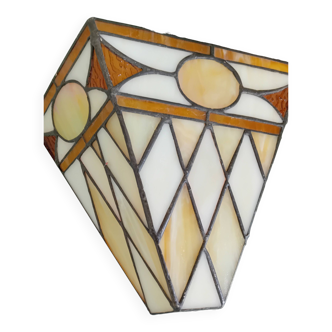 Art deco wall lamp in glass paste