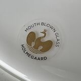 Vintage Scandinavian pendant light "Mandarin" in opaline by Michael Bang for Holmegaard, Denmark 1980s