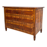 Louis XVI German Walnut Commode with Geometric Inlays, 1780