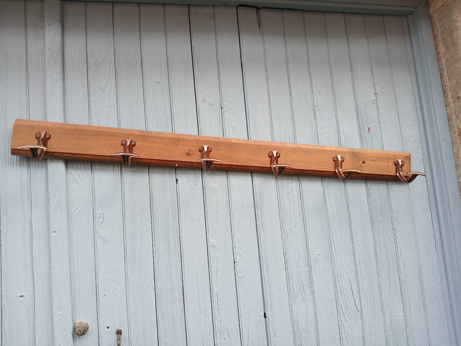 Antique wall coat rack