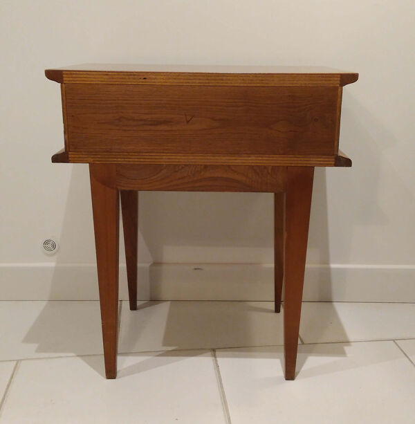 Table de chevet vintage pieds compas