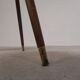 Triangular vintage side table, coffee table, tripod