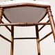 Paire de chaises volantes avec assise tapissée