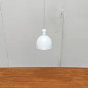 Vintage Danish enamelled pendant lamp model ES by Edgar Schlaefle for Louis Poulsen, 1980s.