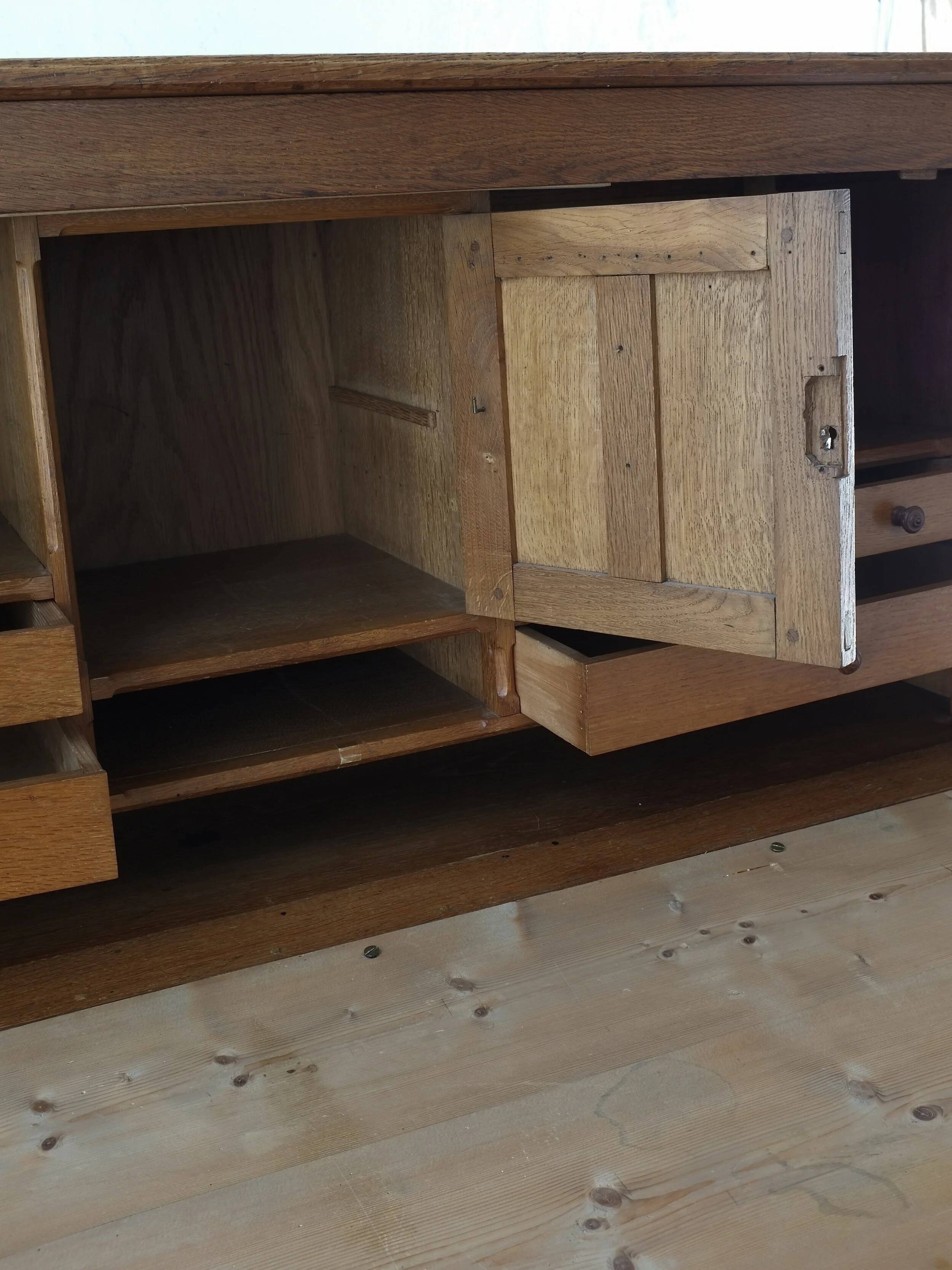 Gothic style carved oak cabinet | Belgium | 1900s