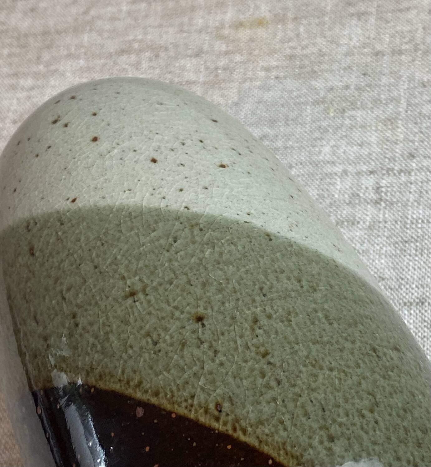 Glazed stoneware vase signed Charles Hair