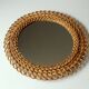 Wicker wall mirror - Vintage