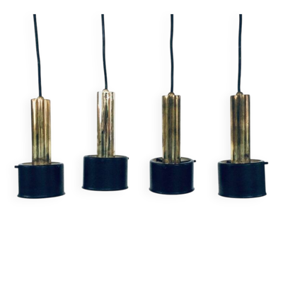 Italian Pendant Lamps, Italy, 1960s, Set of 4