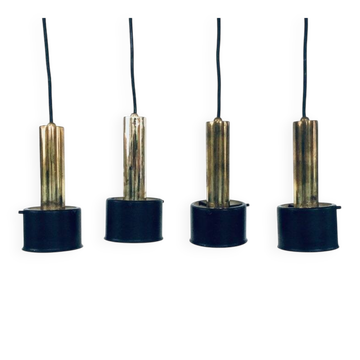 Italian Pendant Lamps, Italy, 1960s, Set of 4