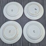 4 assiettes anciennes 1900 Sarreguemines
