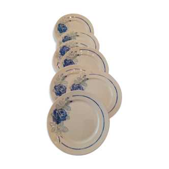 Flat plates in Badonviller earthenware