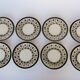 Series of 8 vintage plates edited by Boch La Louvière