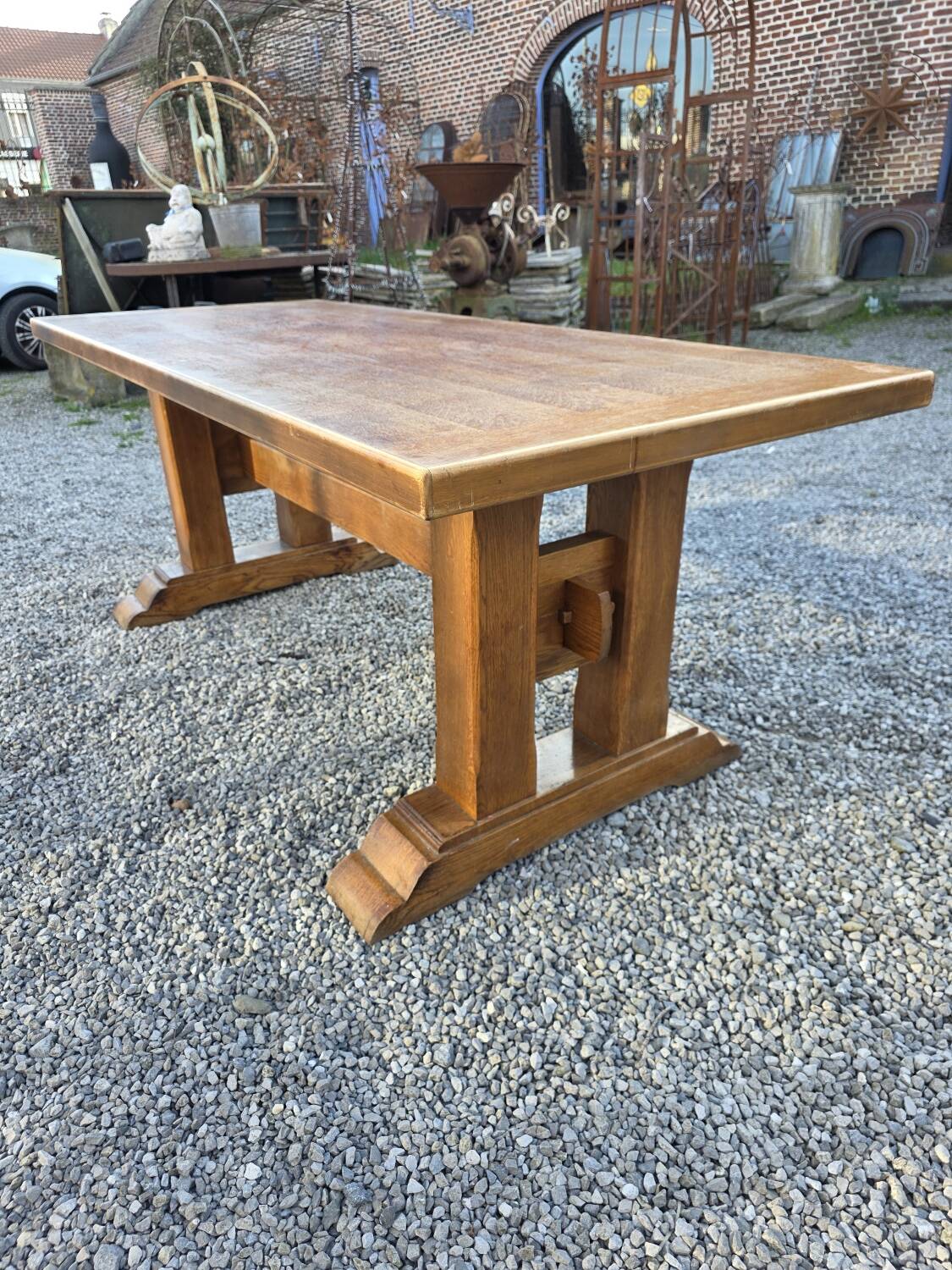 Oak farmhouse table