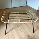 Coffee table, glass magazine holders