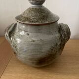 Stoneware soup tureen signed atch