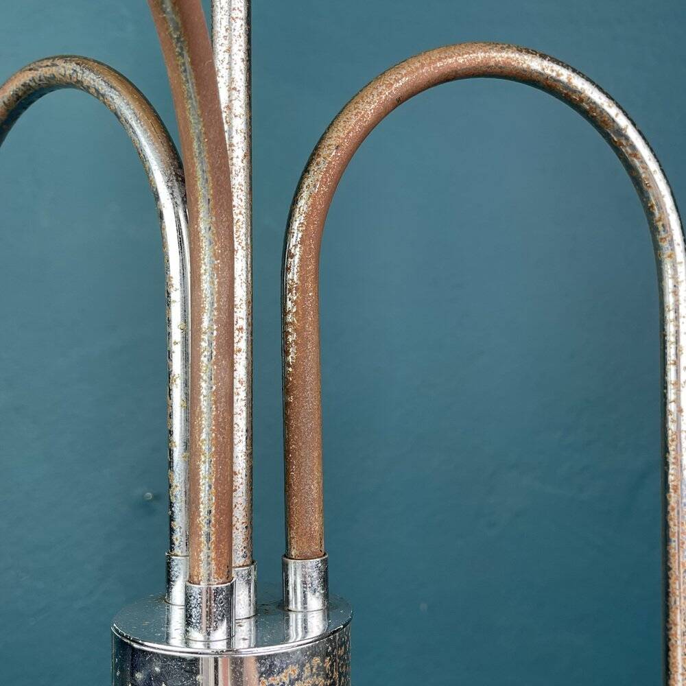 Suspension vintage en verre Murano blanc, Italie, années 1960