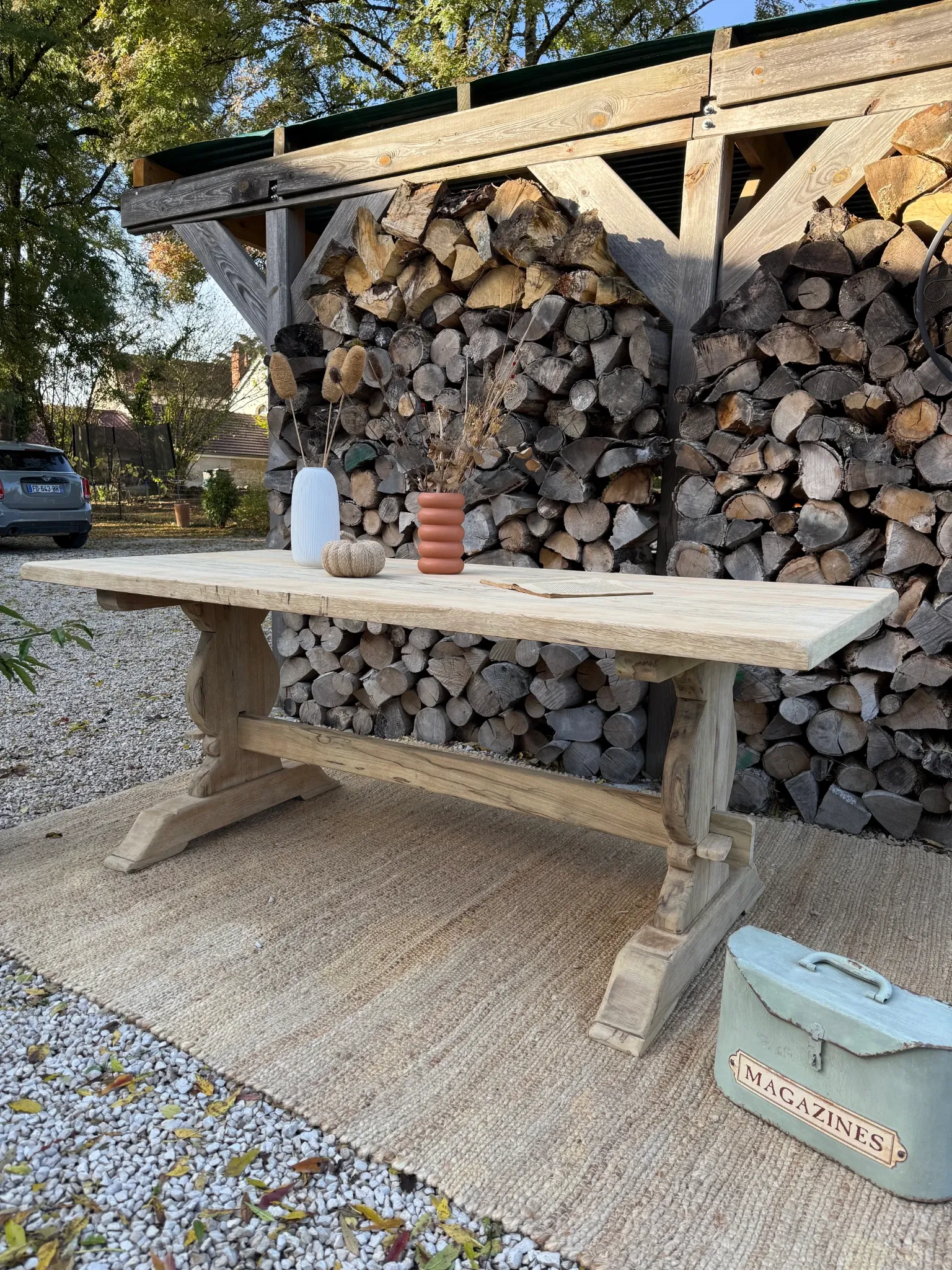 Table monastère 188cm frêne massif