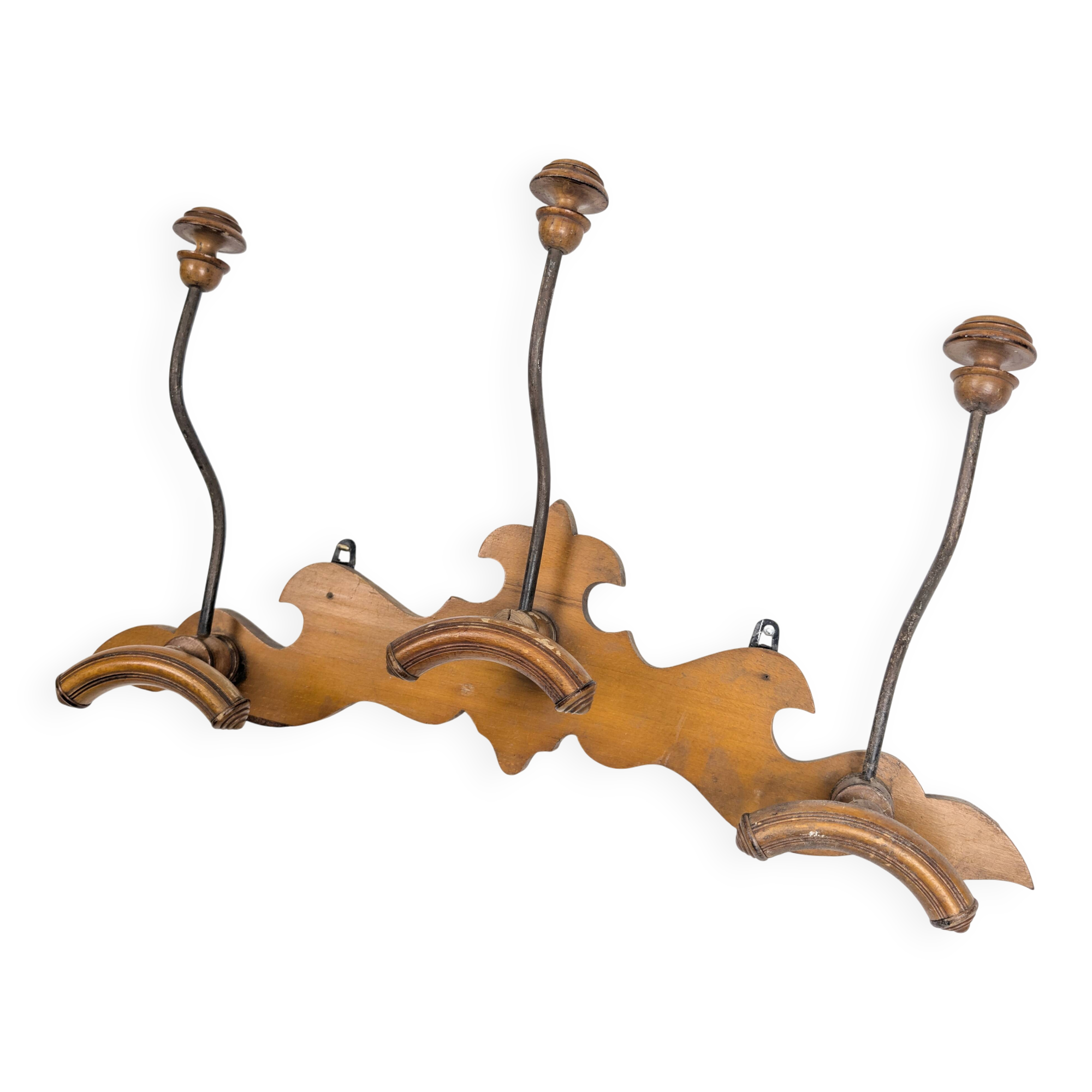 Art Deco wooden coat rack