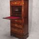 Secretary-Right Period Napoleon III - Rich Floral Marquetry - 19th - Palissandre