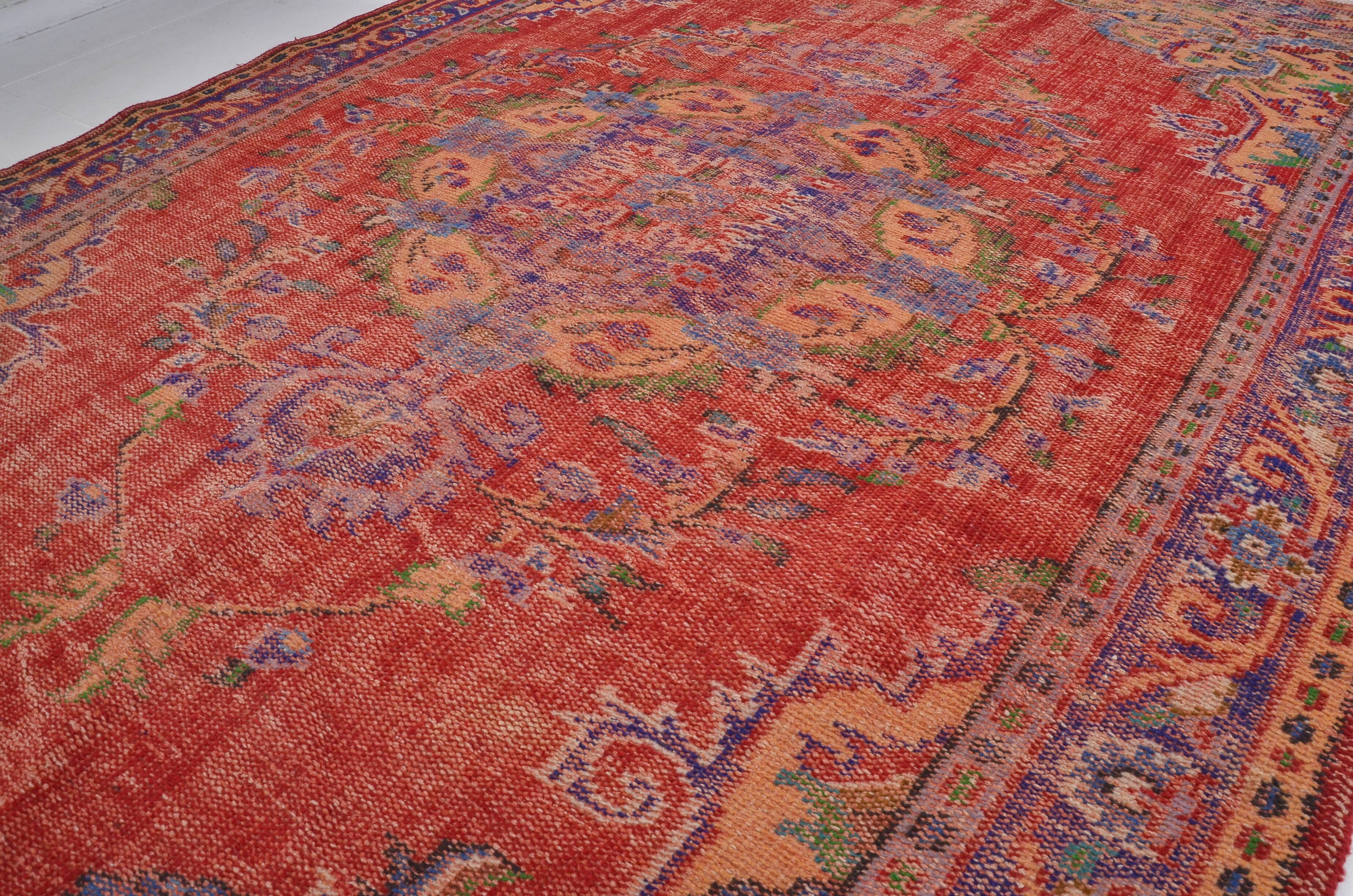 Vintage Turkish Antique Red Rug sku 2328