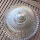 Glass dish and bell