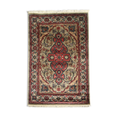 Tapis traditionnel indien tapis en laine orientale fait à la main 123x193cm