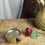 Individual brass ashtrays with storage support