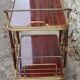 Vintage rolling bar trolley