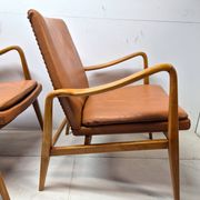 Pair of Scandinavian armchairs attributed to Axel Larsson, circa 1960.