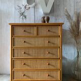 Rattan dresser