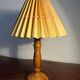 Elegant small table lamp in natural pine – 1980s