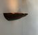 Pair of vintage wall lights, treated rusted metal, France, 1980