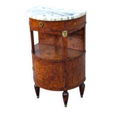 Chevet Demi Lune ancien style Louis XVI, meuble d'appoint