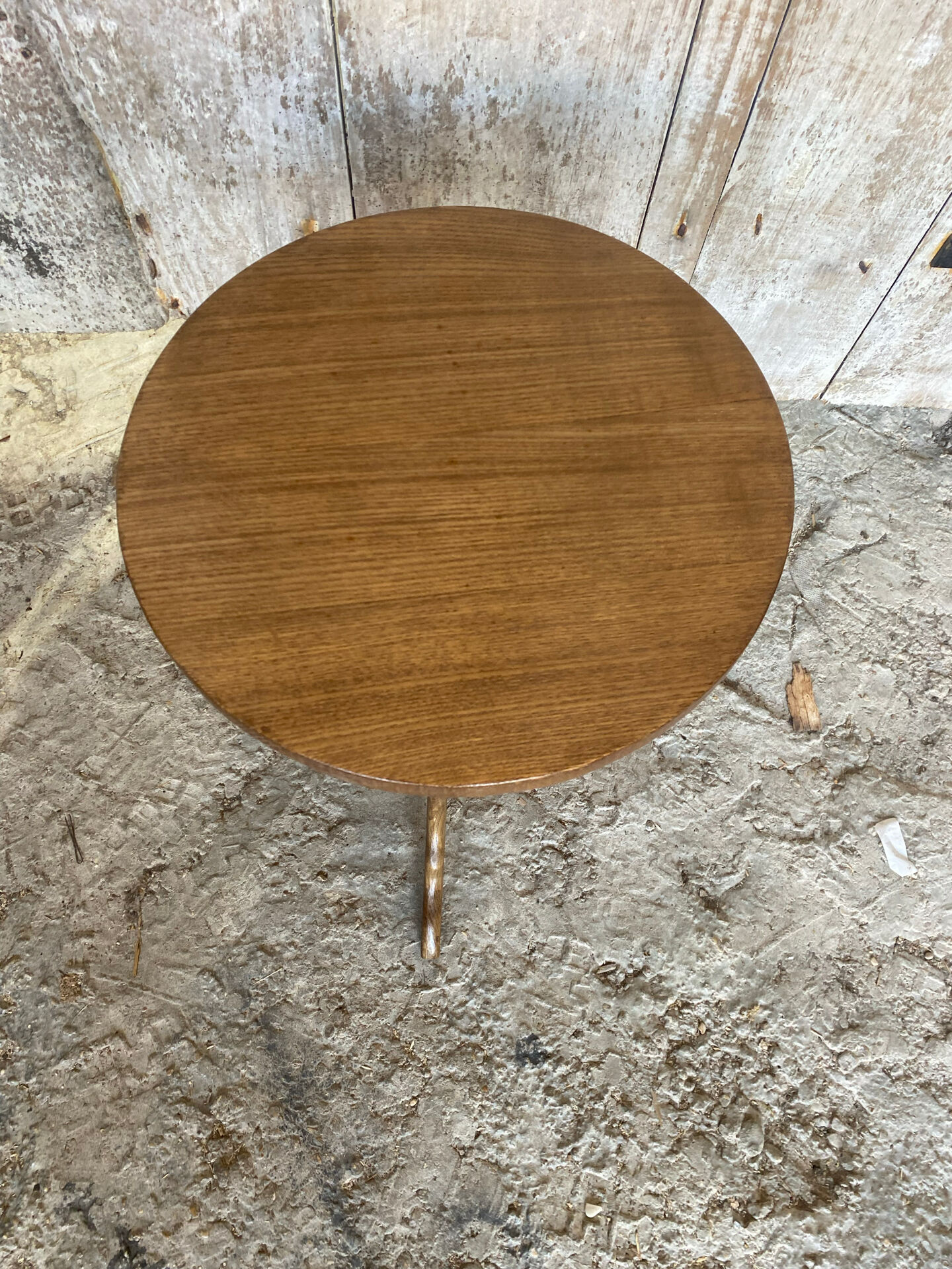 Table appoint guéridon ancien louis philippe bois pieds tripodes vinta
