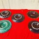5 plates stamped Marius Giuge potter artist Vallauris diam 23.5 cm