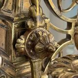 Chandelier en bronze doré xixème