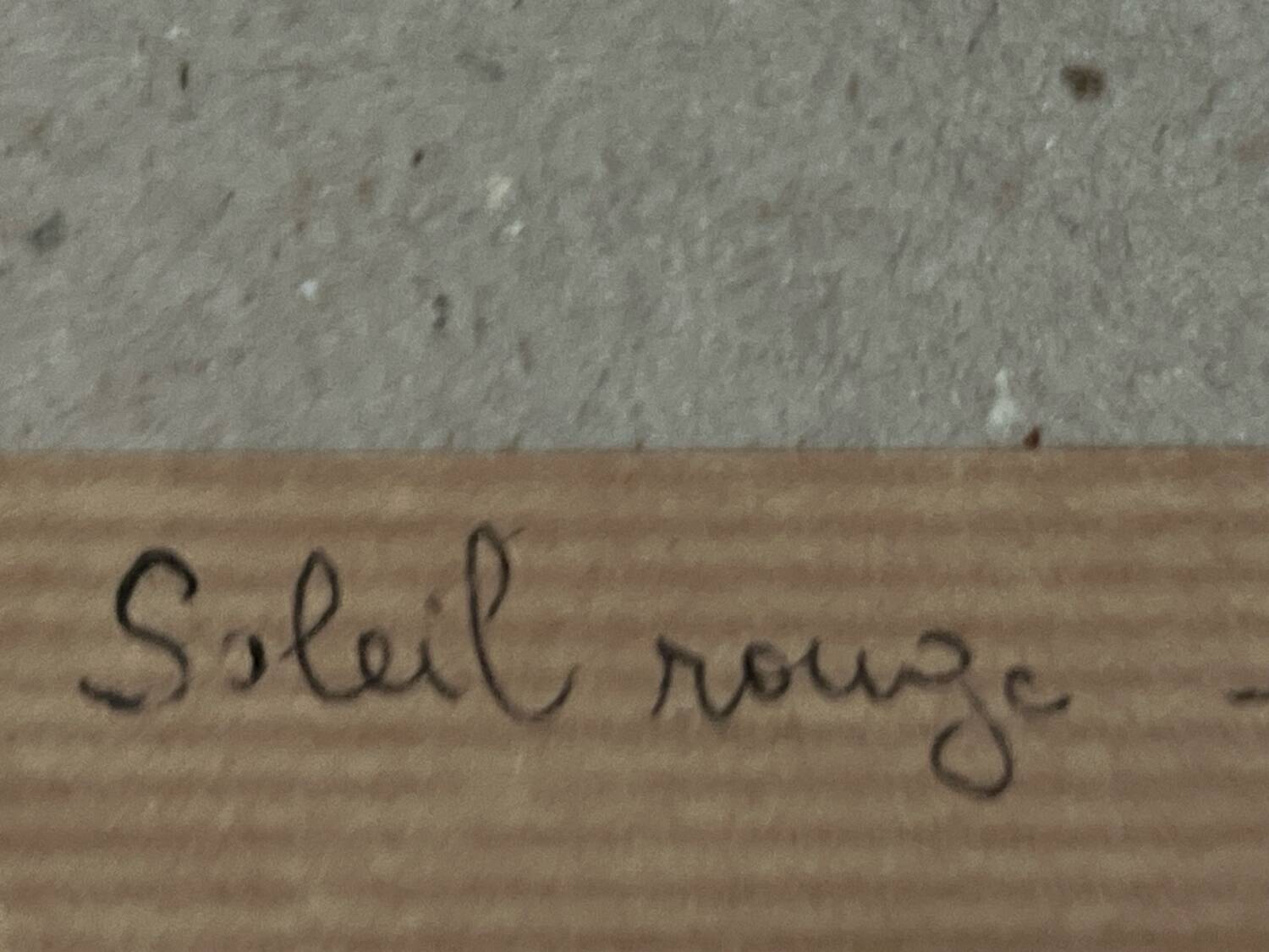 Painting: abstract watercolor - sunset facing the port