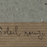 Painting: abstract watercolor - sunset facing the port