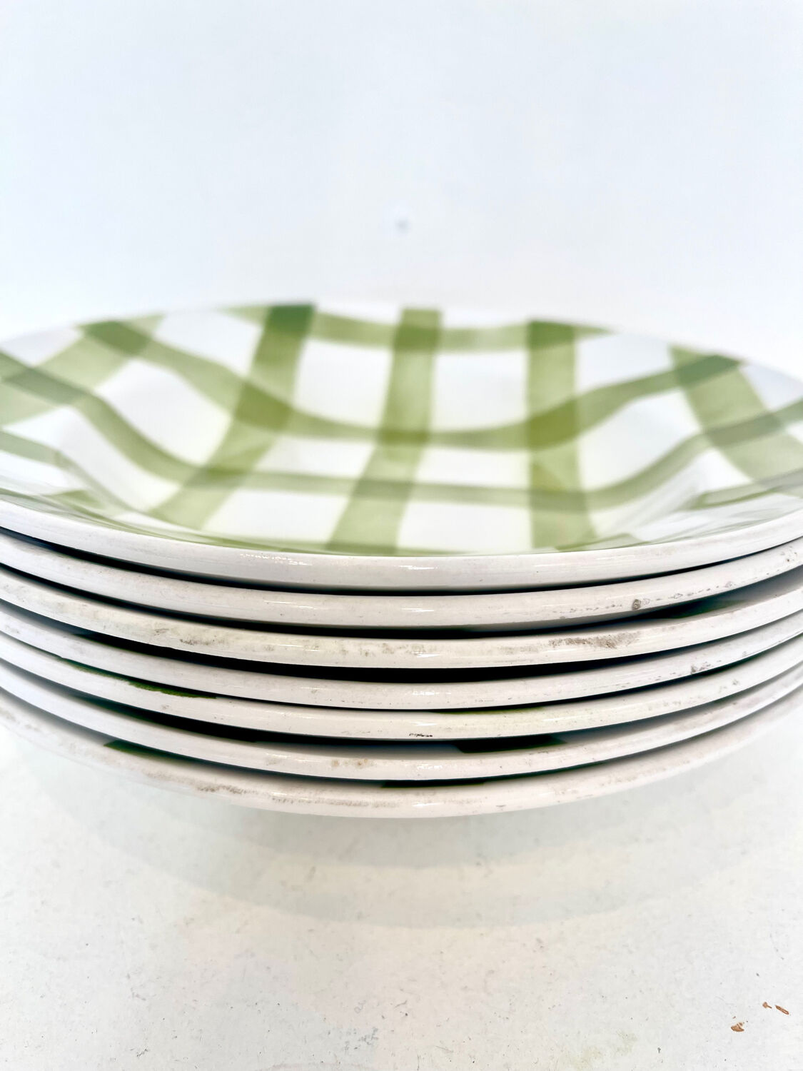 Lot de 7 assiettes creuses Moulin des Loups Orchies