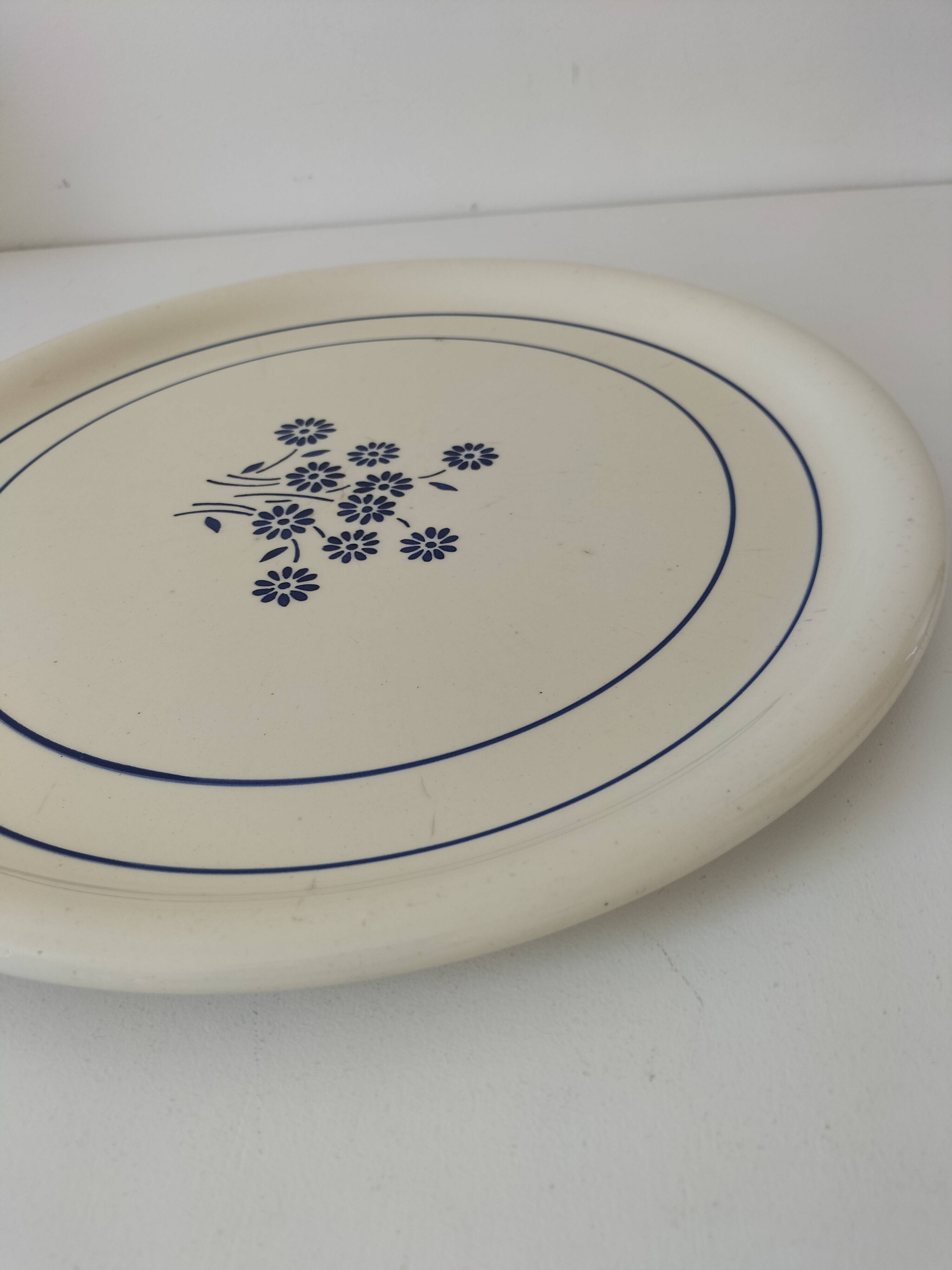 Large round dish K & G Lunéville model Martine