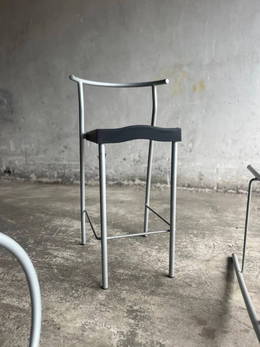Tabouret de bar Hi-Glob vintage par Philippe Starck