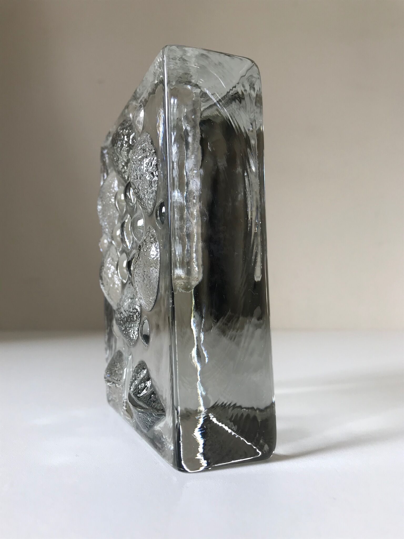 Glass paved soliflore by Walther Design 1970