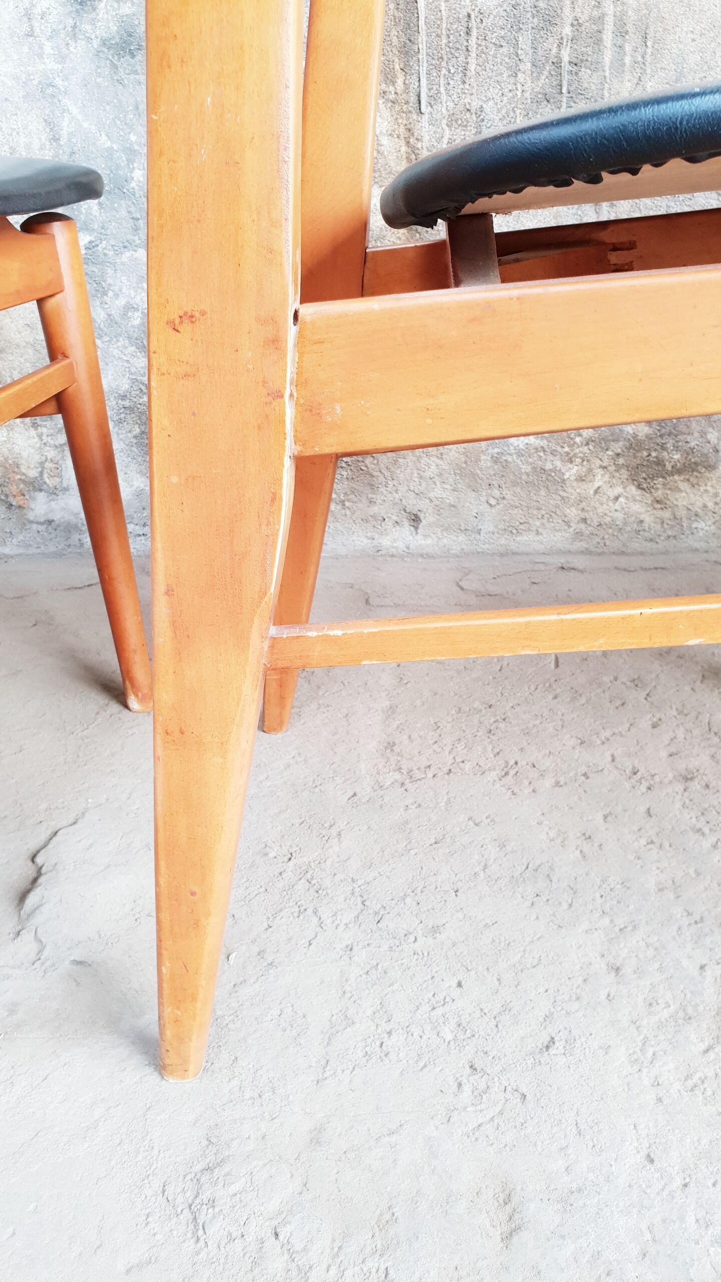 Set de 4 chaises scandinave vintage