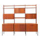 Teak and metal bookcase, Italy 1960